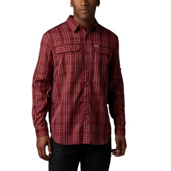 Columbia Overhemd Heren, Silver Ridge 2.0 Plaid Long Sleeve Big Rood, 36GYXDOWB